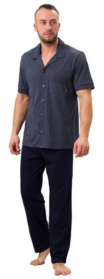 Piżama męska Brajan 703 jeans XL