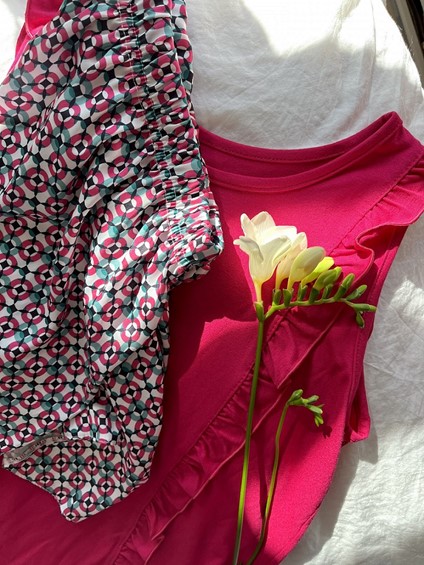 Piżama Sanchi ramiączka/szorty 2XL amarant