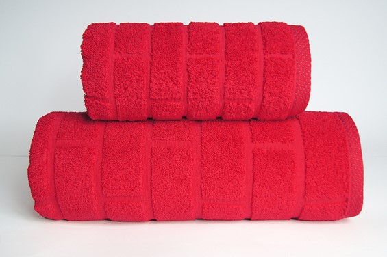 Ręcznik 50x90 czerwony Brick Greno