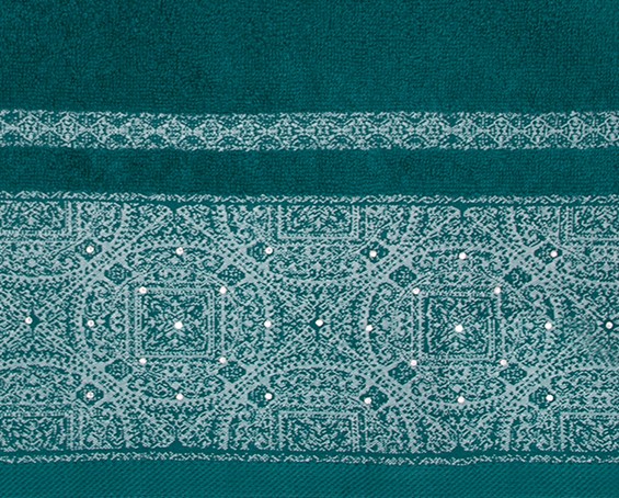Ręcznik 70x140 ciemny turkusowy Sofia