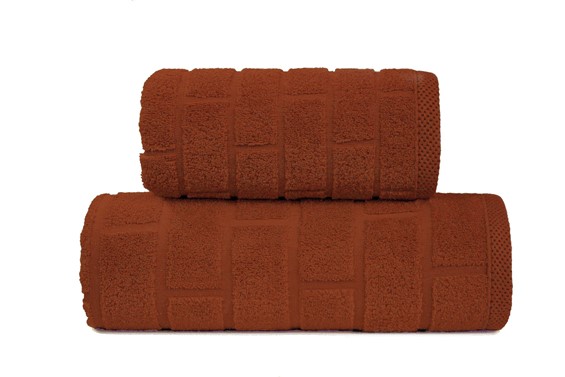 Ręcznik 70x140 spalony karmel Brick Greno