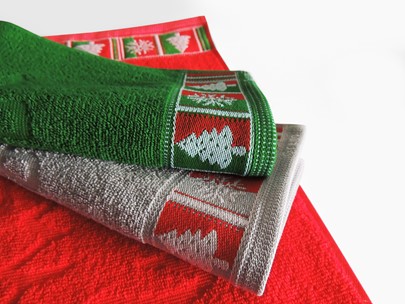Ręcznik 30x50 czerwony Merry Christmas Greno