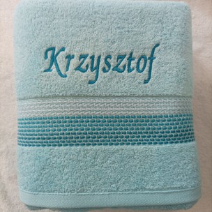 Ręcznik z haftem  dla Krzysztofa 70x140